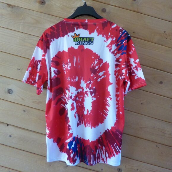 Anaheim Angels Tie Dye Polyester T-shirt By Draft Kings Mens XL New MLB Baseball - Picture 4 of 7